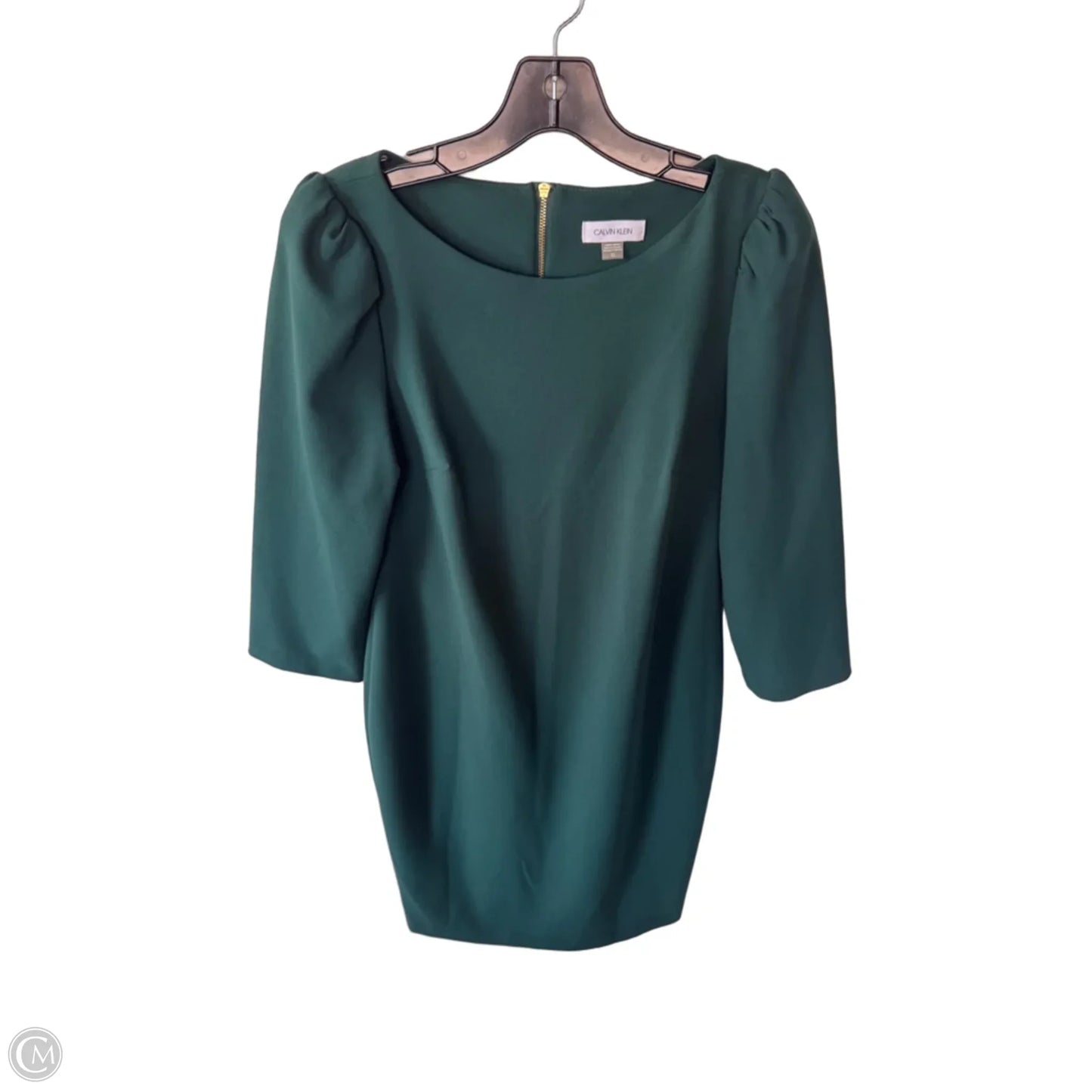 Dress Work By Calvin Klein In Green, Size: M
