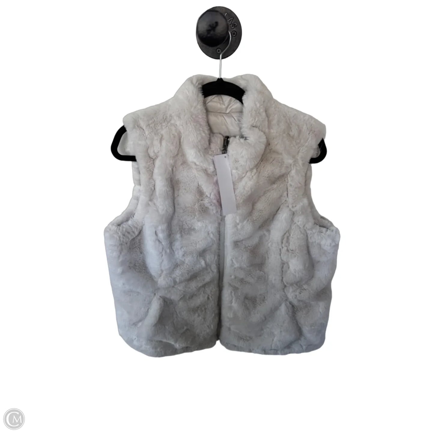 Vest Faux Fur & Sherpa By Nicole By Nicole Miller In Cream, Size: L