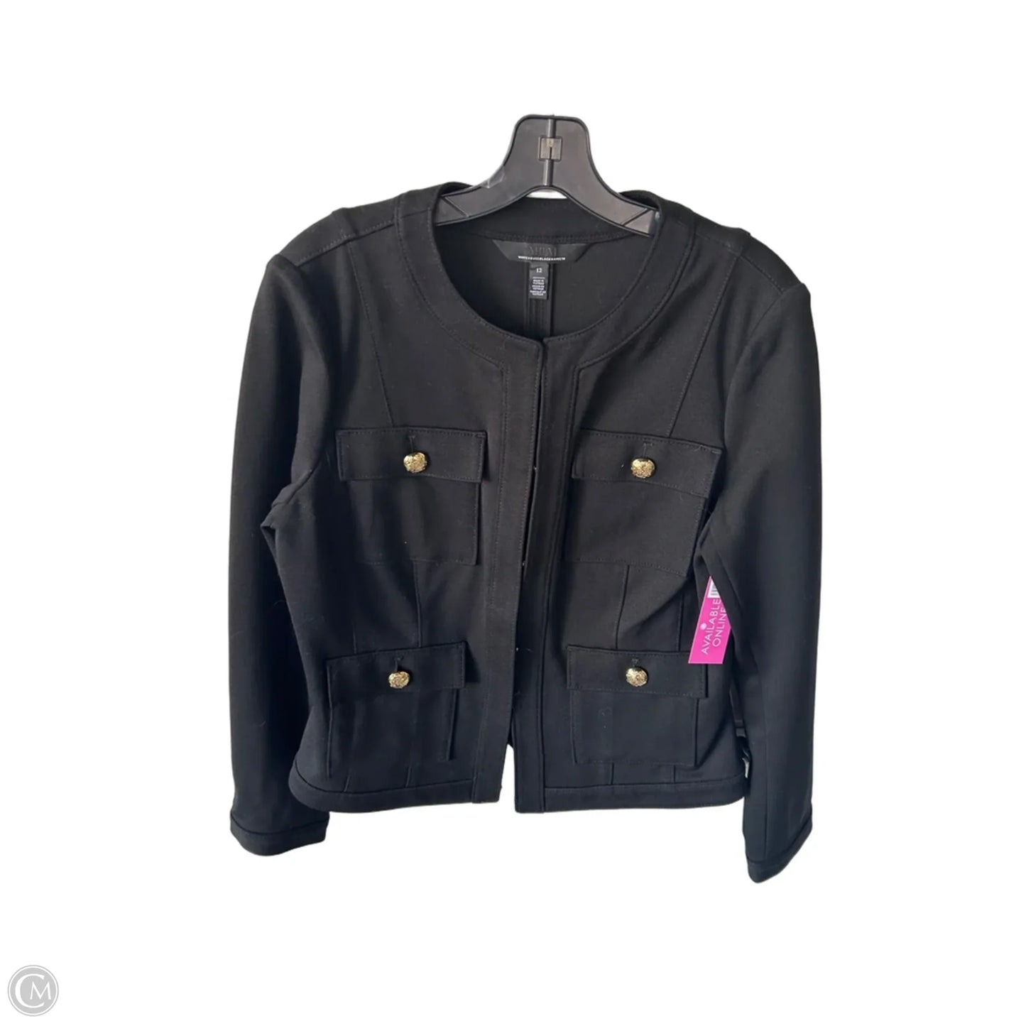 Blazer By White House Black Market In Black & Gold, Size: L