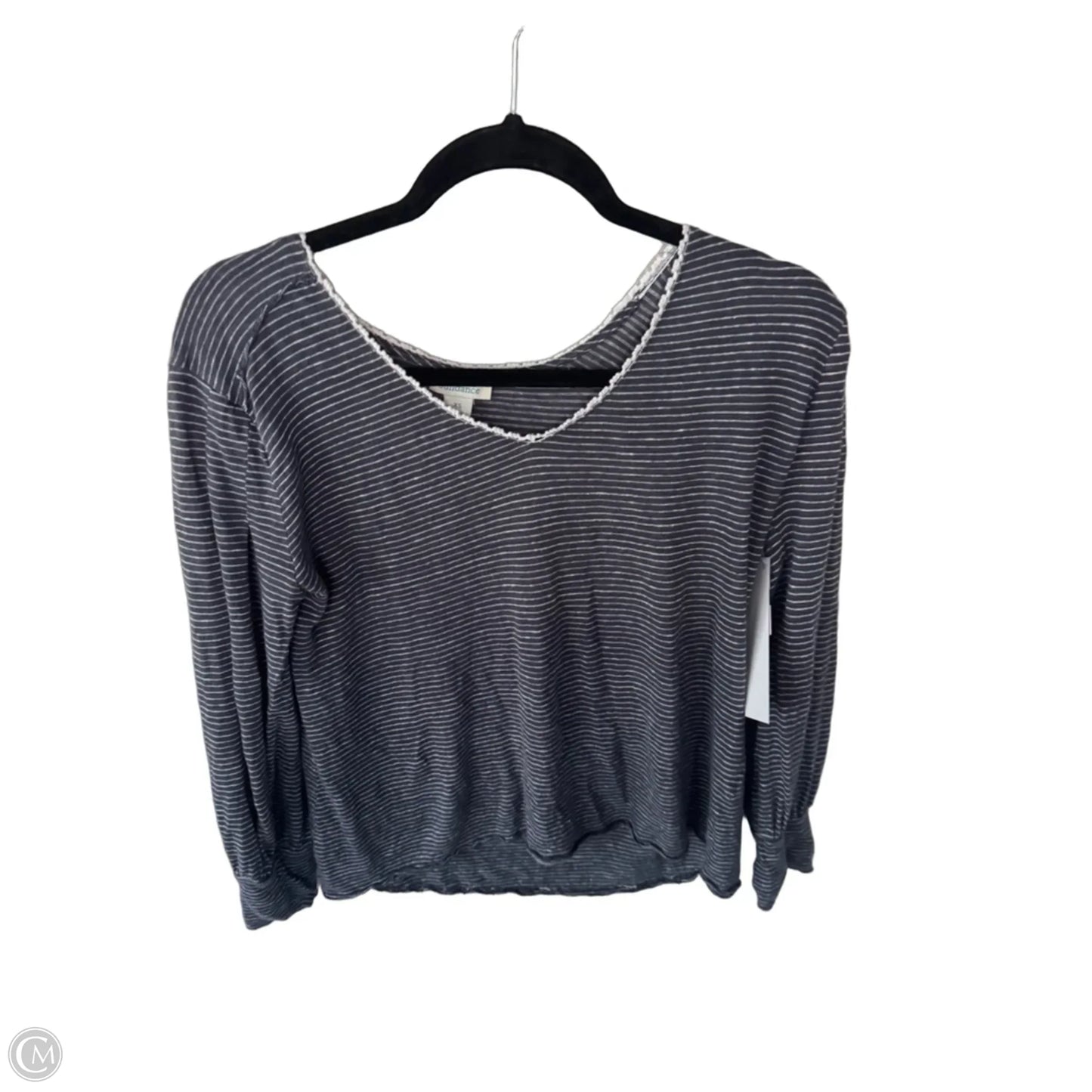 Top Long Sleeve By Sundance In Blue & White, Size: Xs
