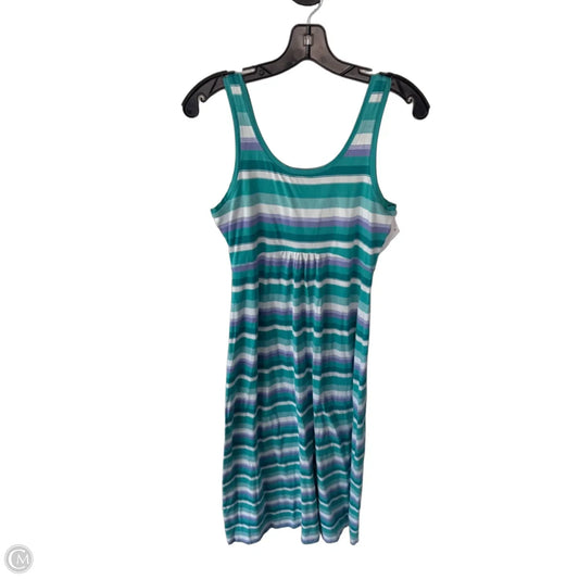 Dress Casual Maxi By Columbia In Blue & Purple, Size: M