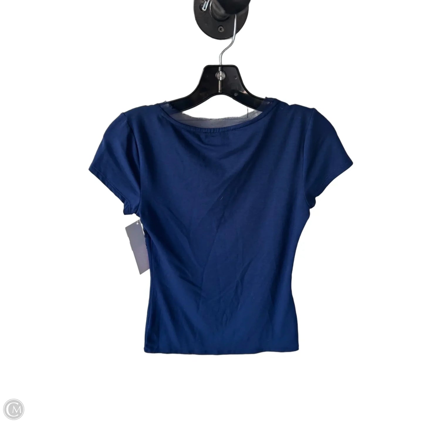 Top Short Sleeve By White House Black Market In Blue, Size: Xxs