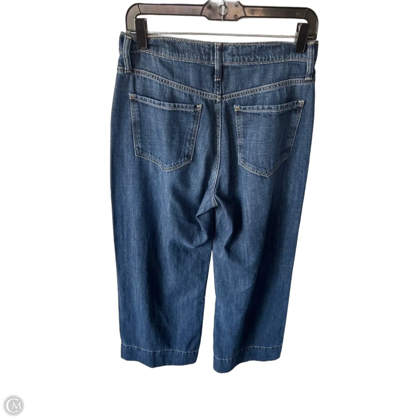 Jeans Wide Leg By Gap In Blue Denim, Size: 4