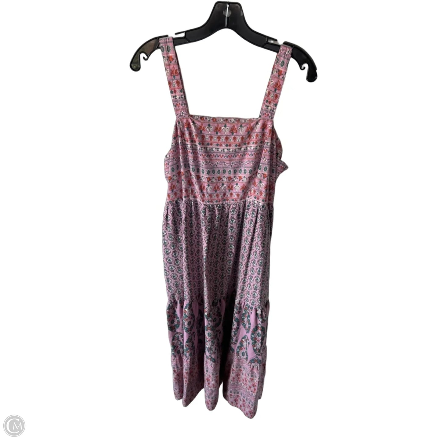 Dress Casual Maxi By Knox Rose In Orange & Pink, Size: L