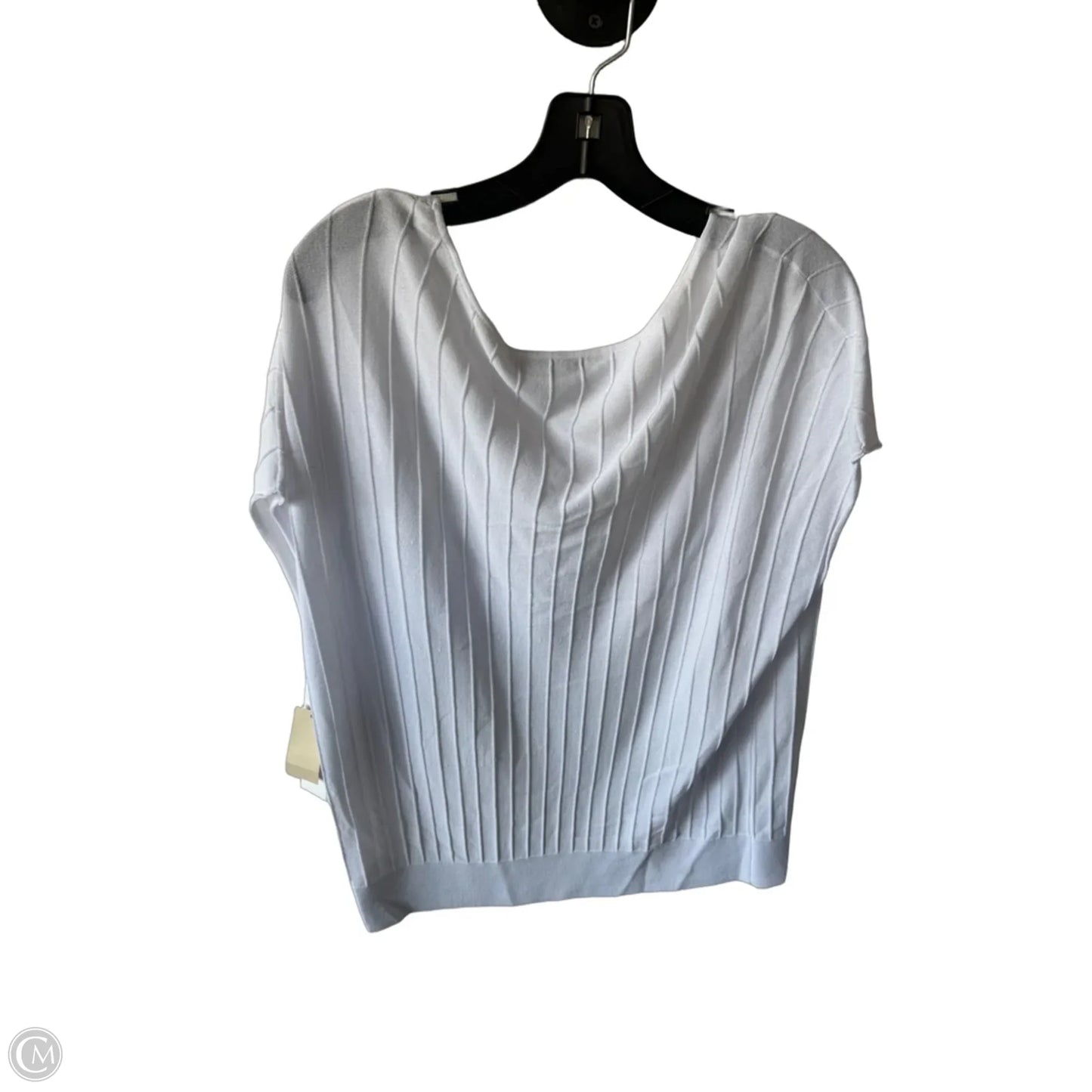 Sweater Short Sleeve By Coldwater Creek In White, Size: Xl