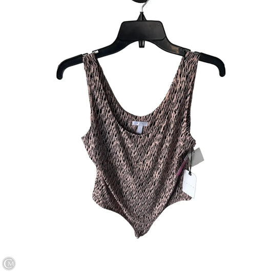 Bodysuit By Leith In Black & Pink, Size: L