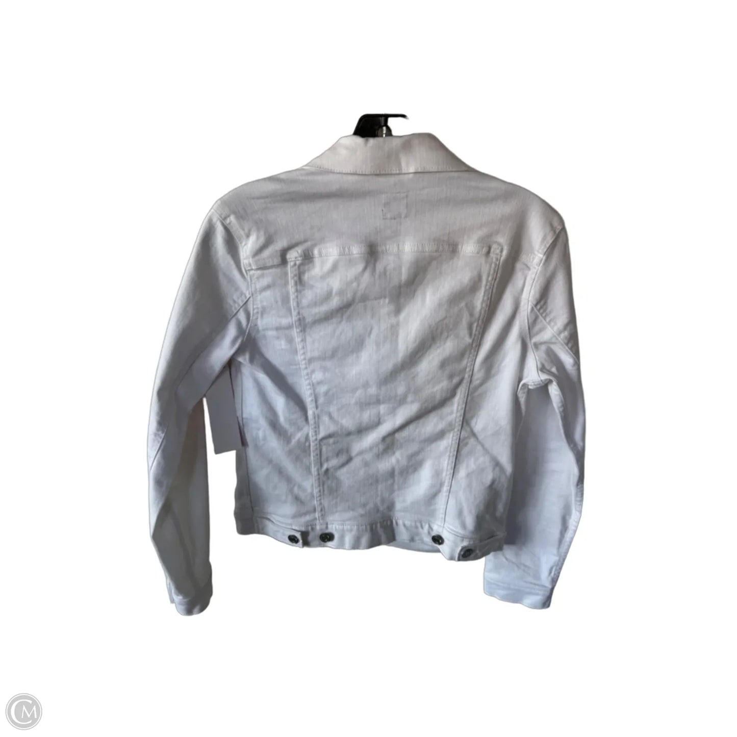 Jacket Denim By Gap In White Denim, Size: Xs