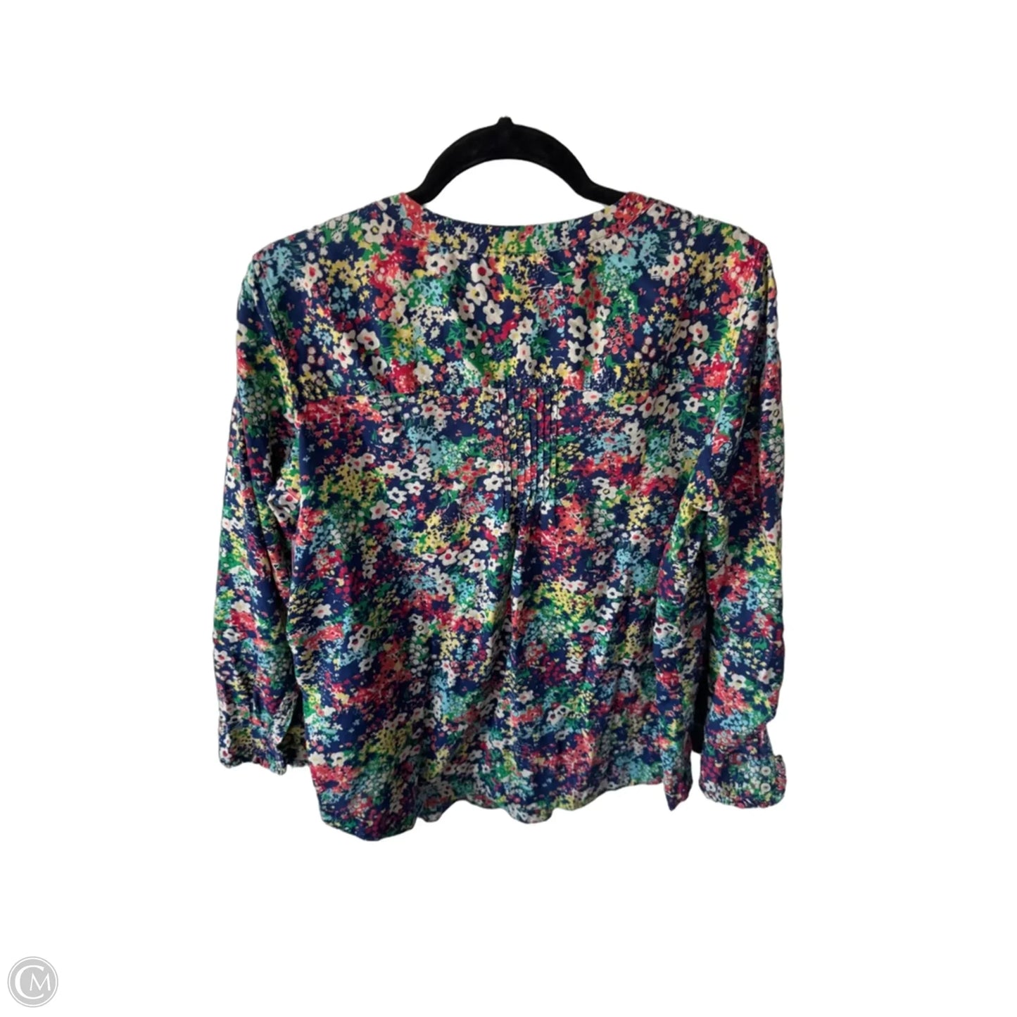 Top Long Sleeve By Talbots In Blue & Green, Size: 1x