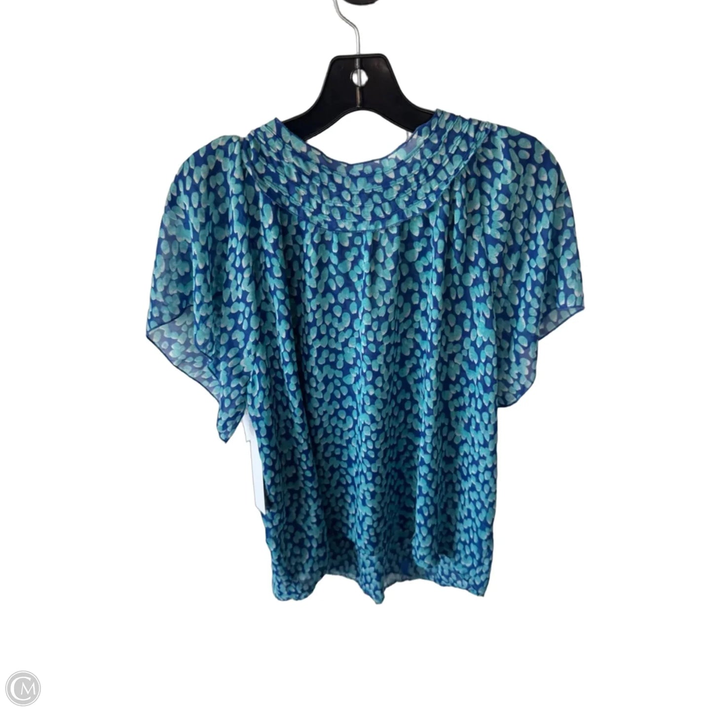 Top Short Sleeve By Coldwater Creek In Blue, Size: Xl