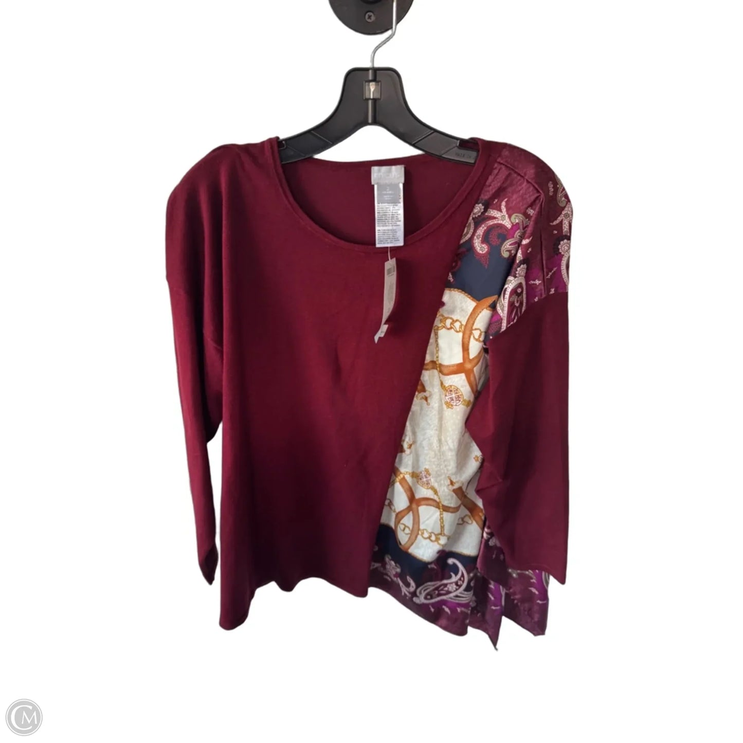 Sweater By Chicos In Red, Size: L