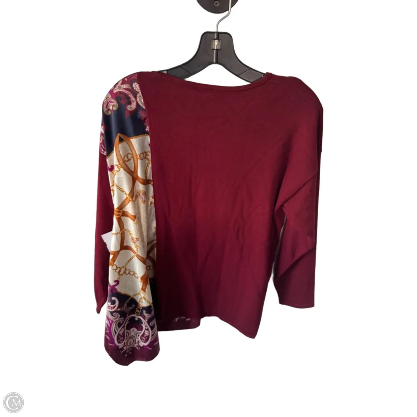 Sweater By Chicos In Red, Size: L