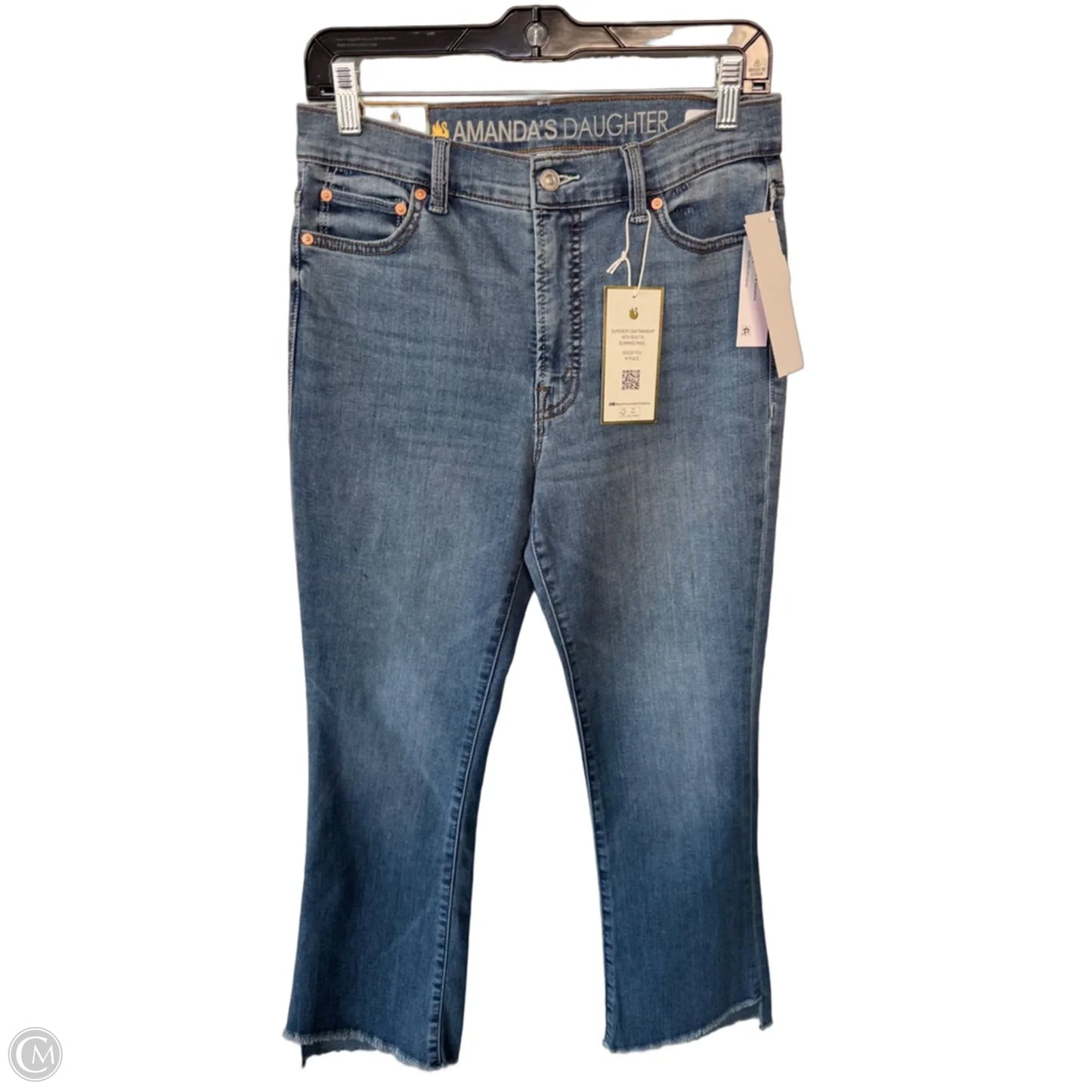 Jeans Straight By Gloria Vanderbilt In Blue Denim, Size: 6