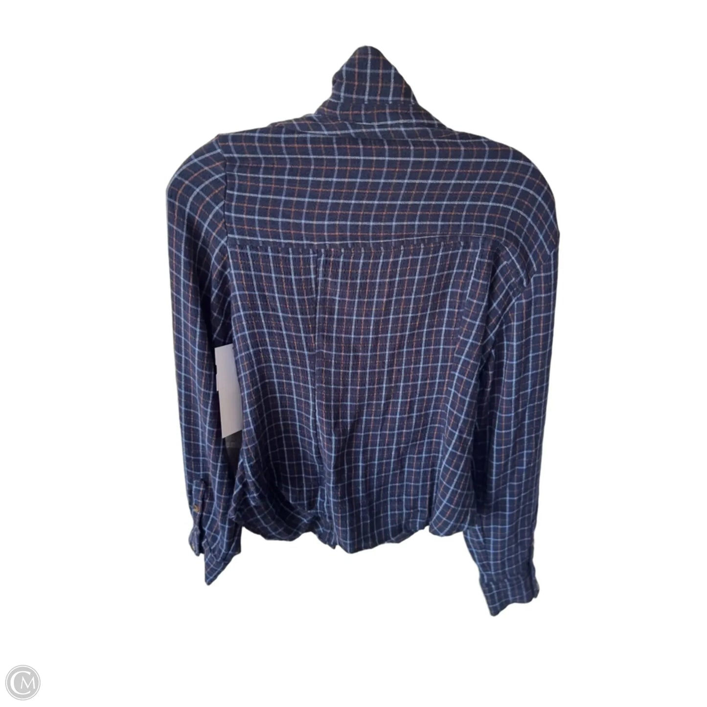 Top Long Sleeve By Pilcro In Blue & Orange, Size: M