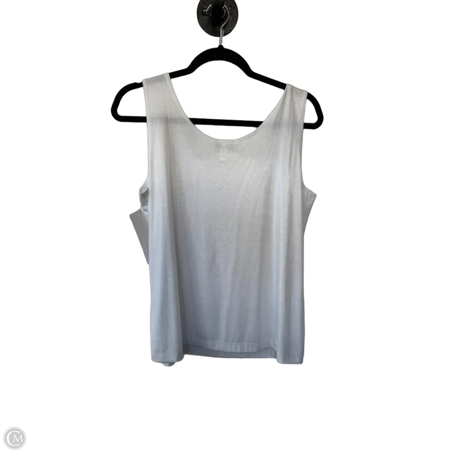 Top Sleeveless Basic By Chicos In Silver, Size: M