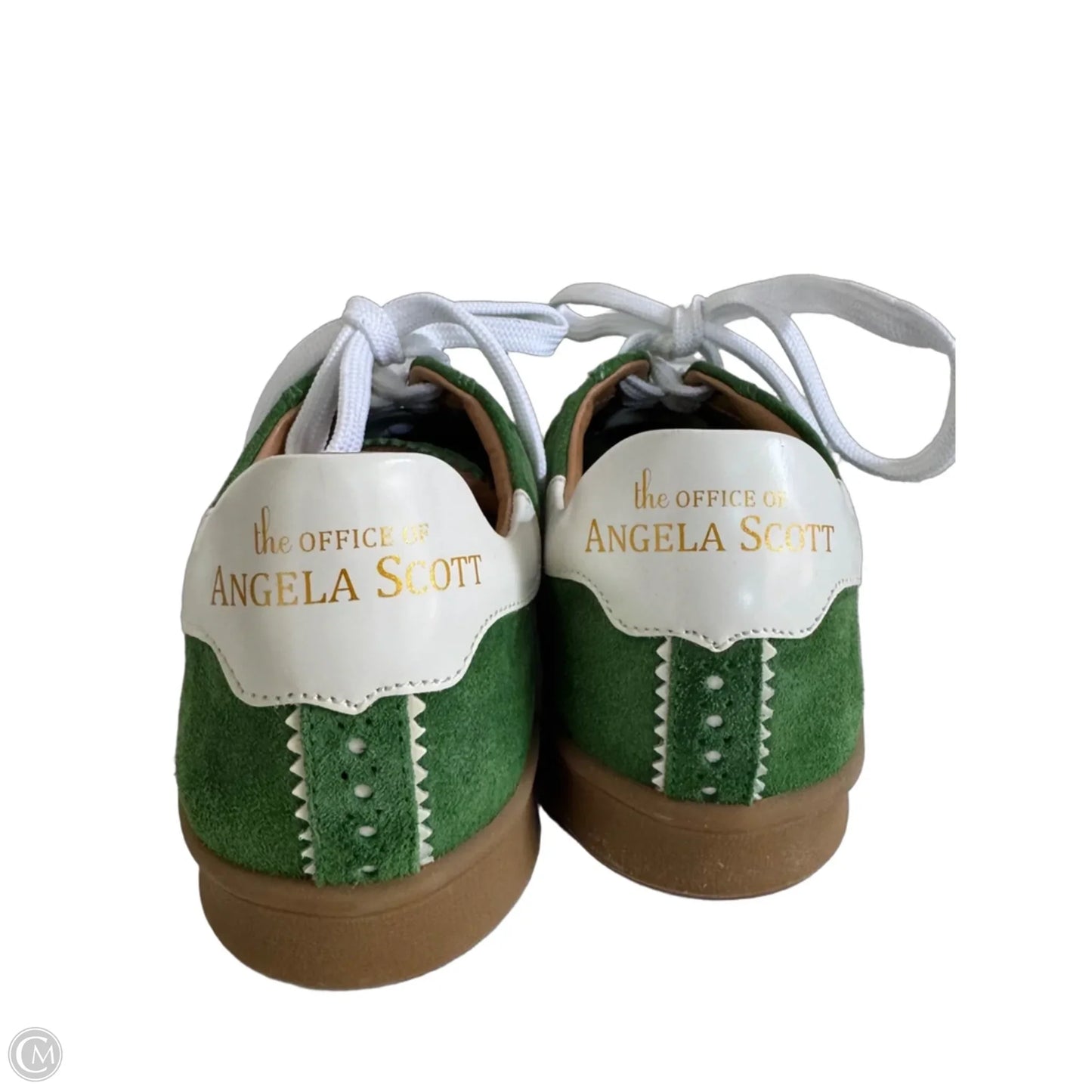 Shoes Sneakers By Cma In Green & White, Size: 5.5