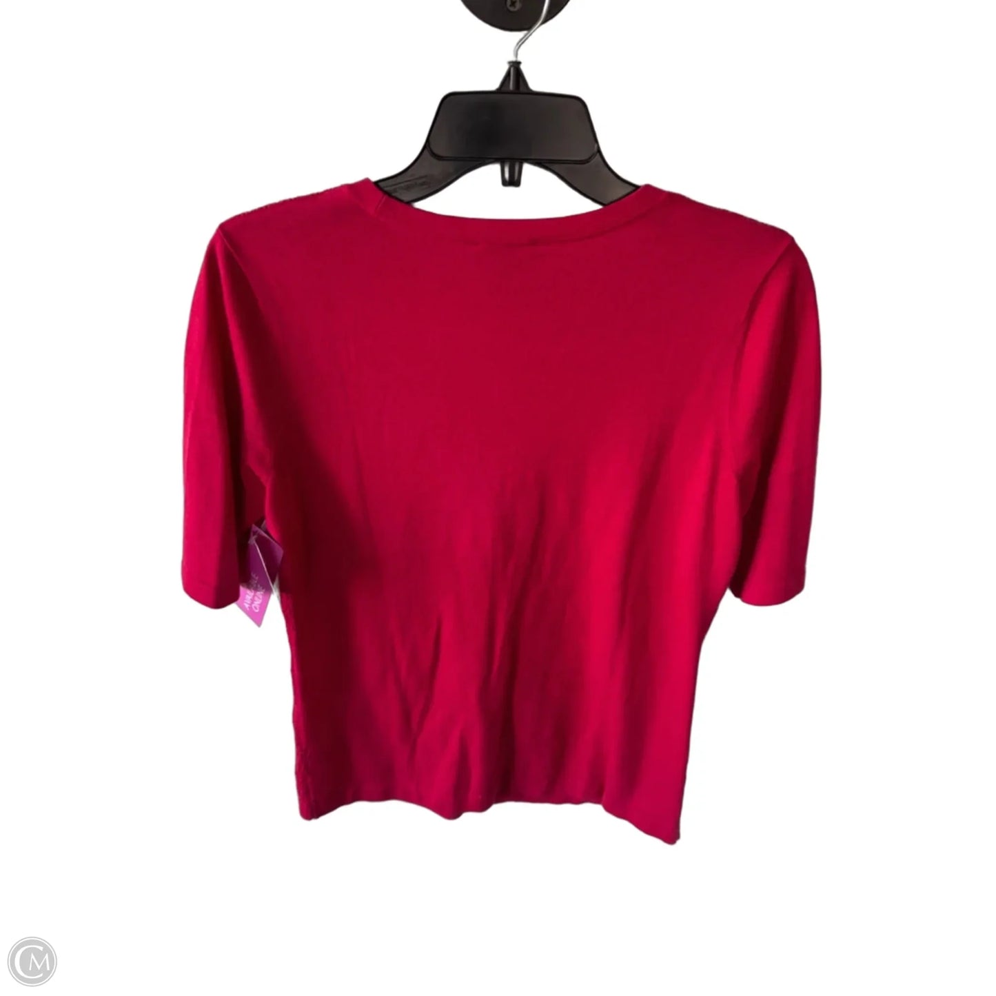 Sweater Short Sleeve By Talbots In Red, Size: S