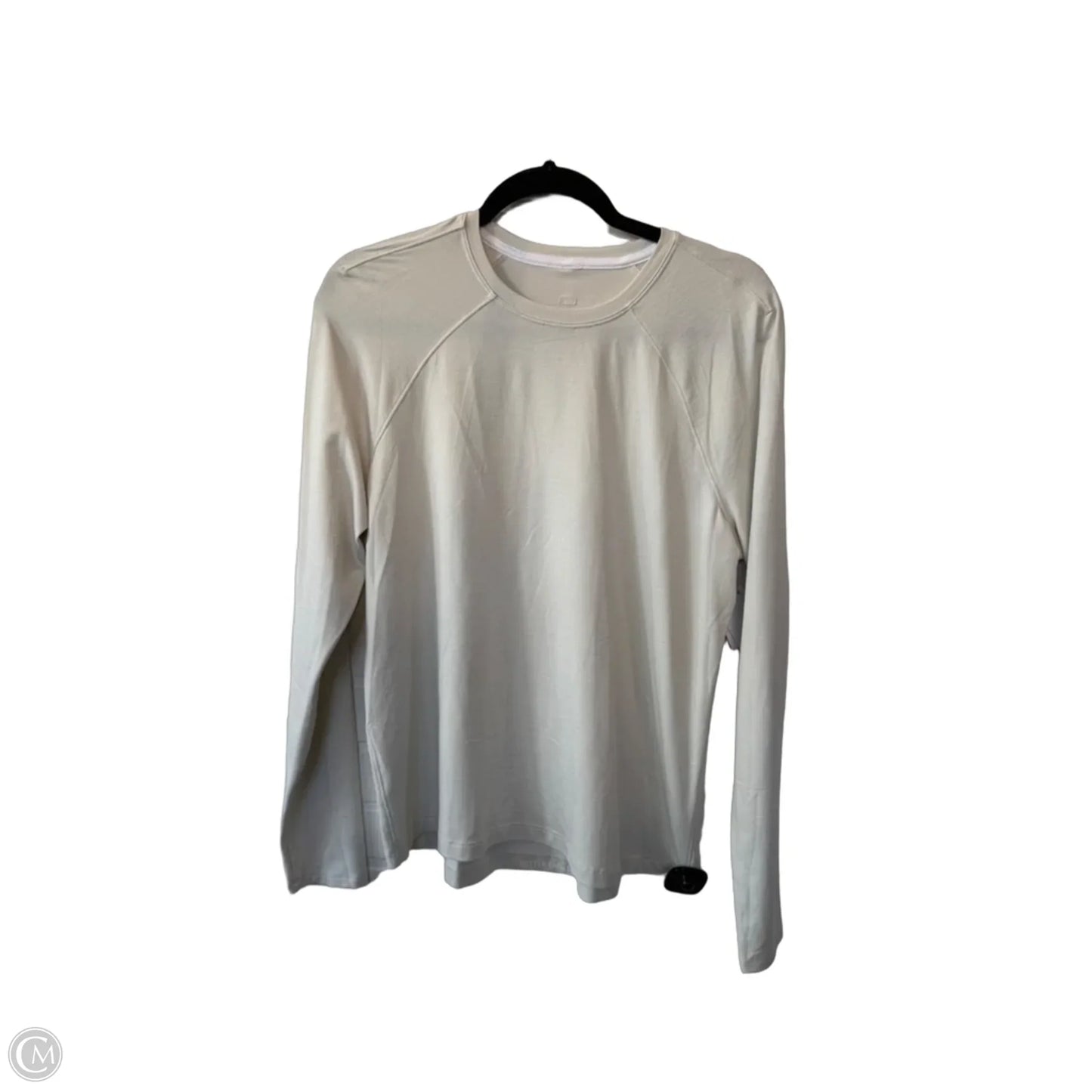 Athletic Top Long Sleeve Crewneck By Lululemon In Grey, Size: M