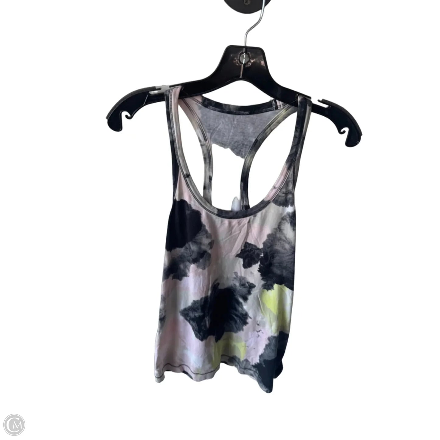 Athletic Tank Top By Lululemon In Black & Pink, Size: M