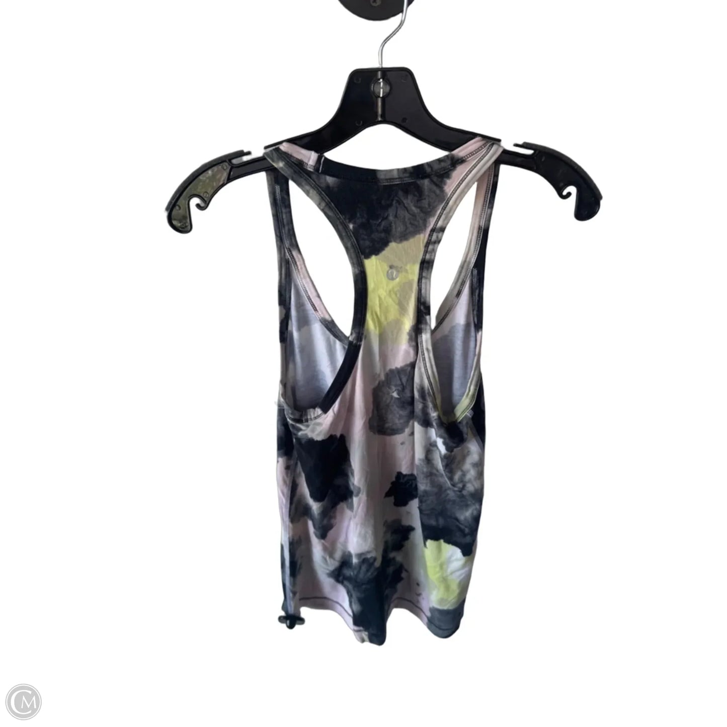 Athletic Tank Top By Lululemon In Black & Pink, Size: M