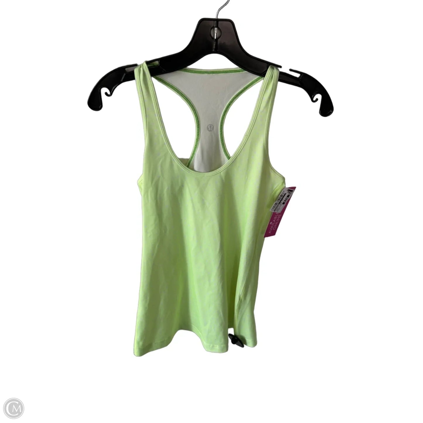Athletic Tank Top By Lululemon In Green & Purple, Size: M