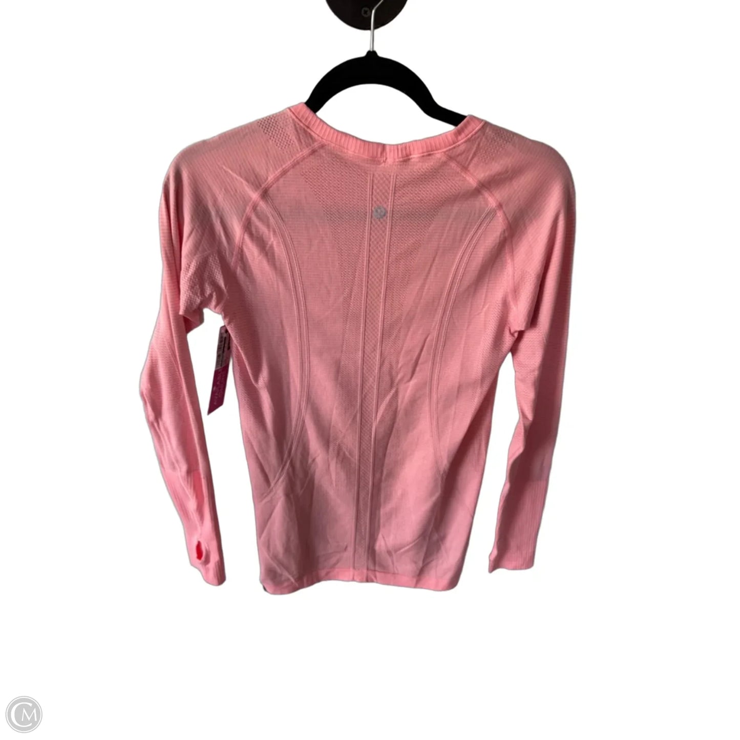 Athletic Top Long Sleeve Crewneck By Lululemon In Pink, Size: M