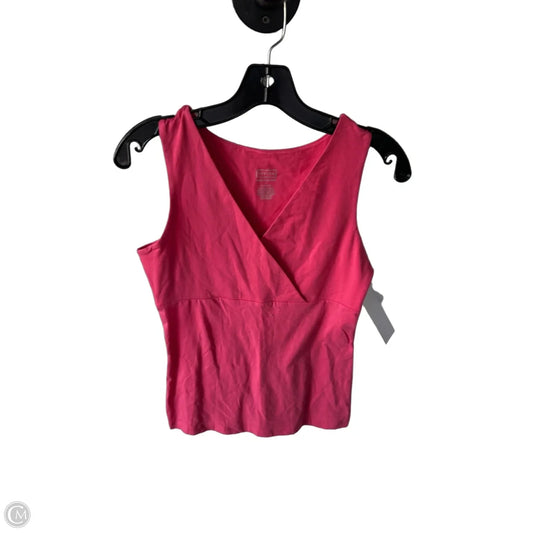 Top Sleeveless Basic By Merona In Pink, Size: S