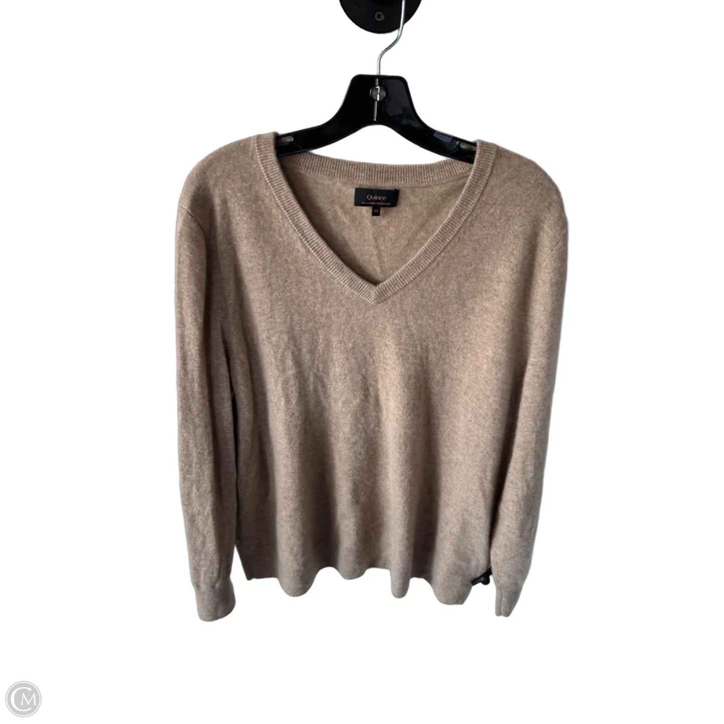 Sweater Cashmere By Quince In Tan, Size: 2x
