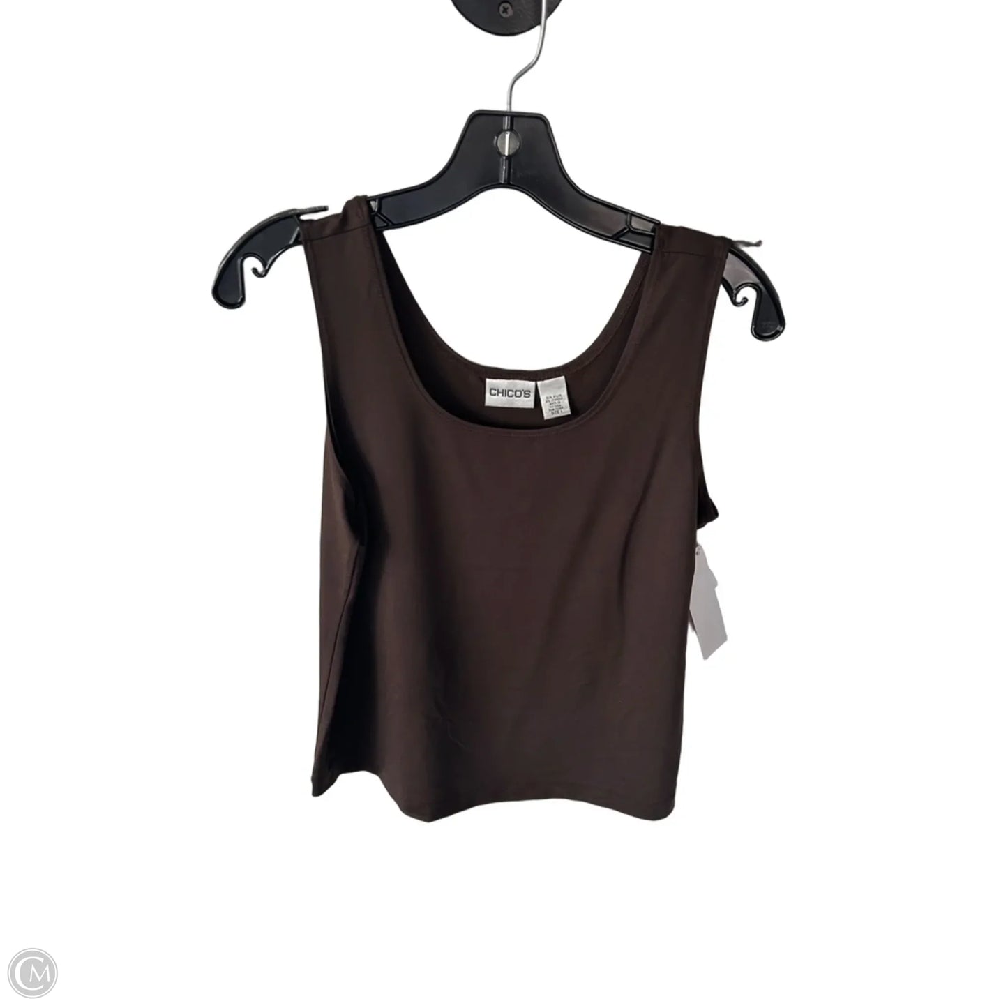 Top Sleeveless Basic By Chicos In Brown, Size: M