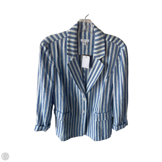 Blazer By J. Jill In Blue & White, Size: Mp