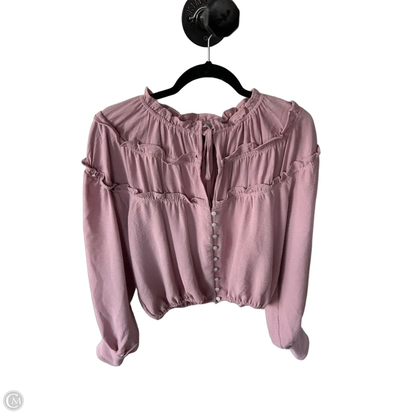 Top 3/4 Sleeve By Bishop + Young In Pink, Size: S