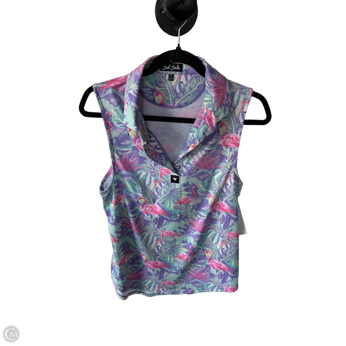 Athletic Tank Top By Cmc In Green & Purple, Size: M