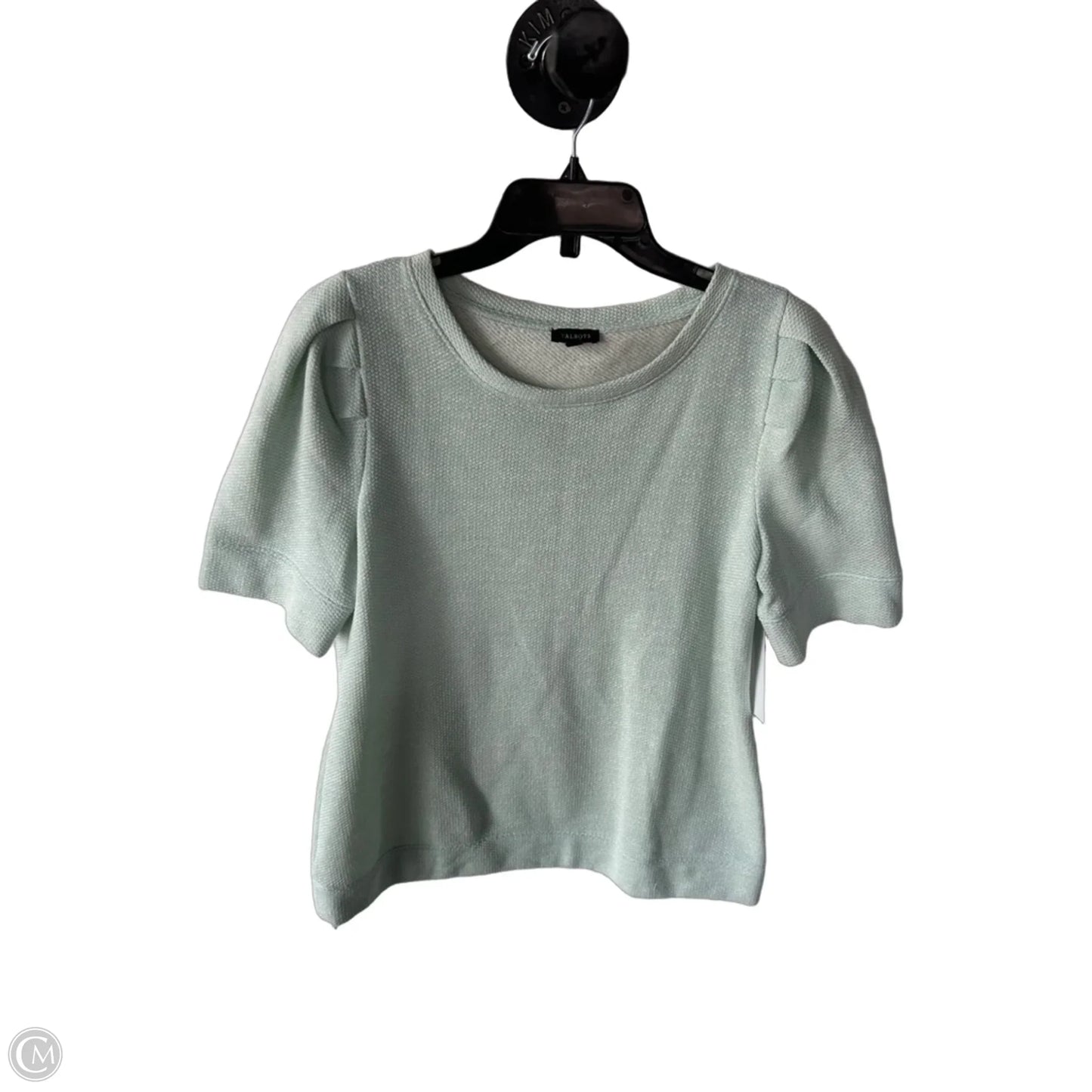 Top Short Sleeve By Talbots In Green, Size: M