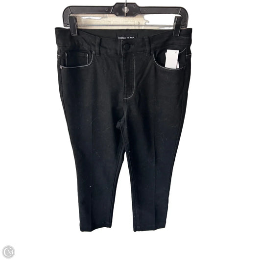 Jeans Straight By Tribal In Black Denim, Size: 6