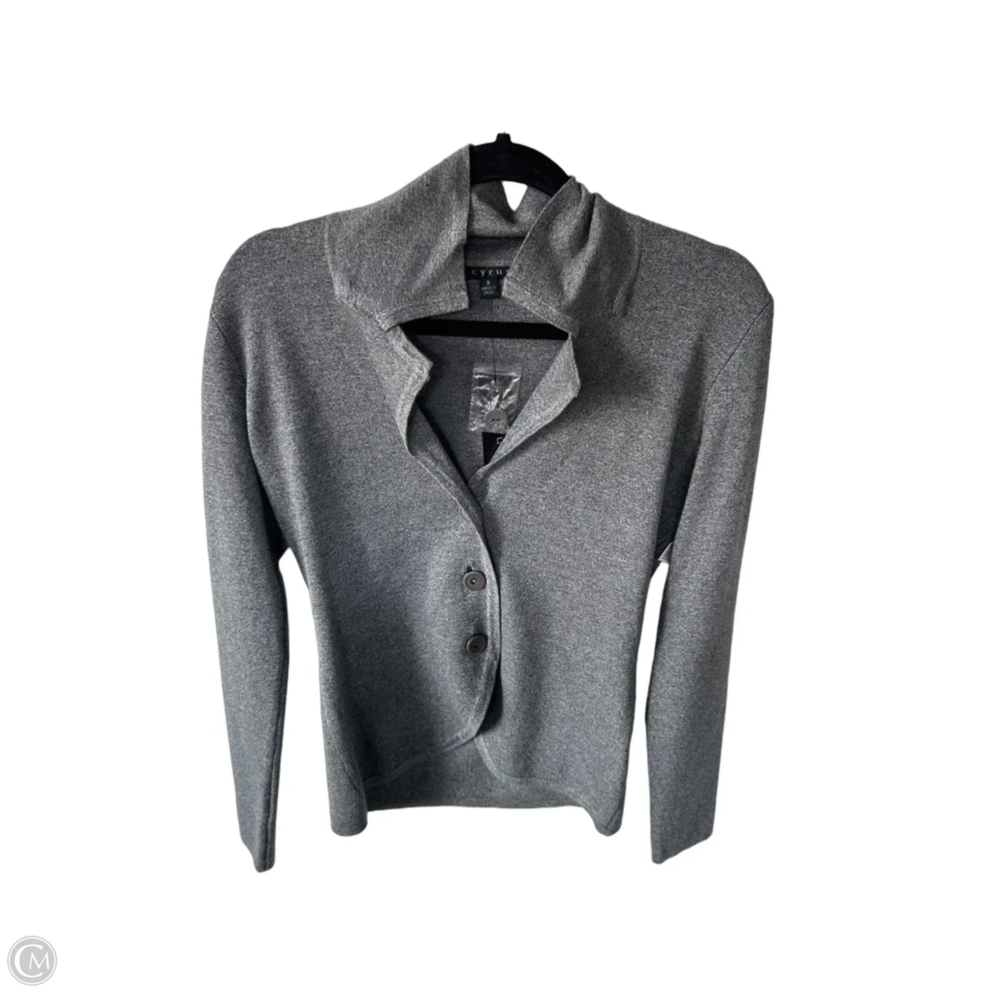 Sweater Cardigan By Cyrus In Grey, Size: S