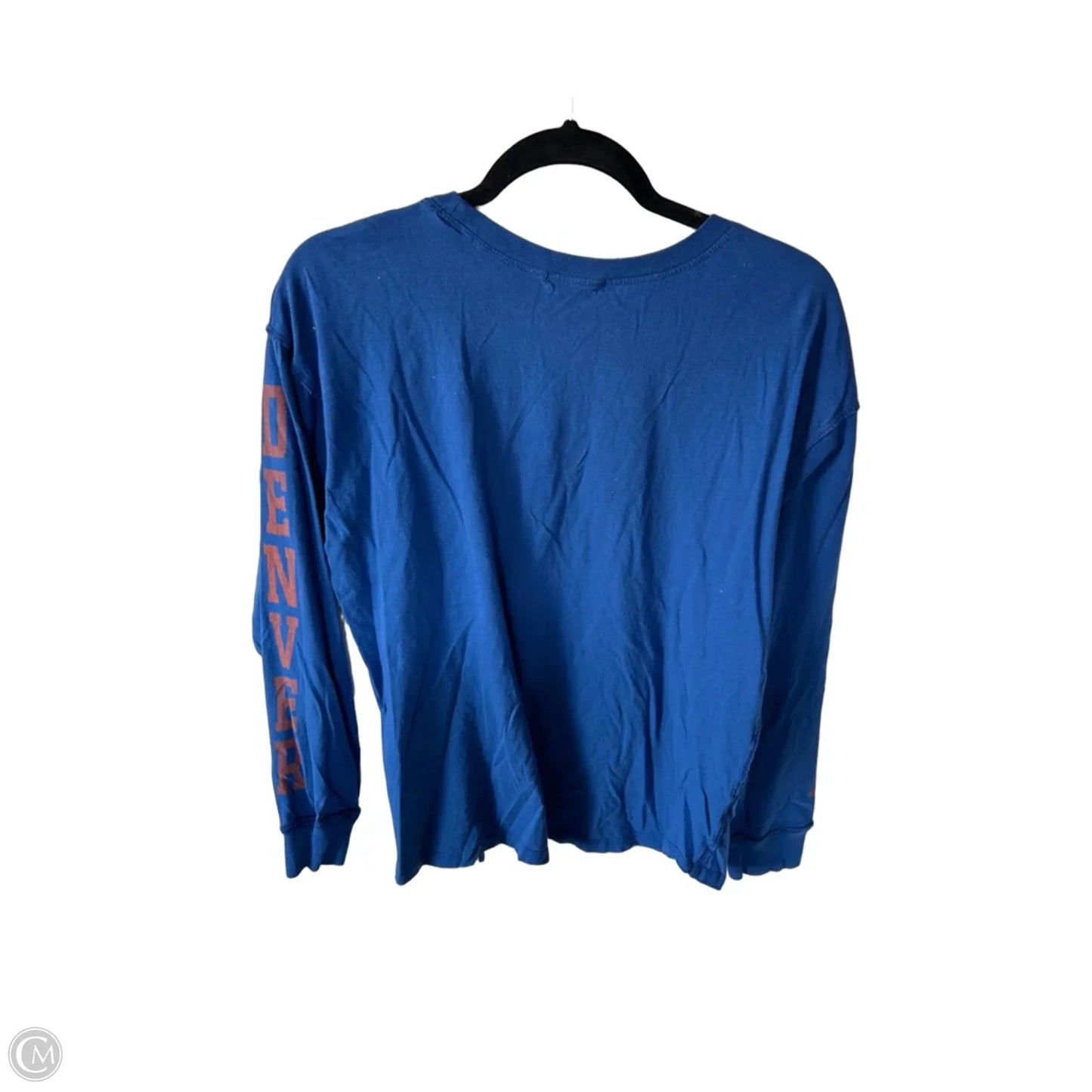 Top Long Sleeve Basic By Clothes Mentor In Blue & Orange, Size: M