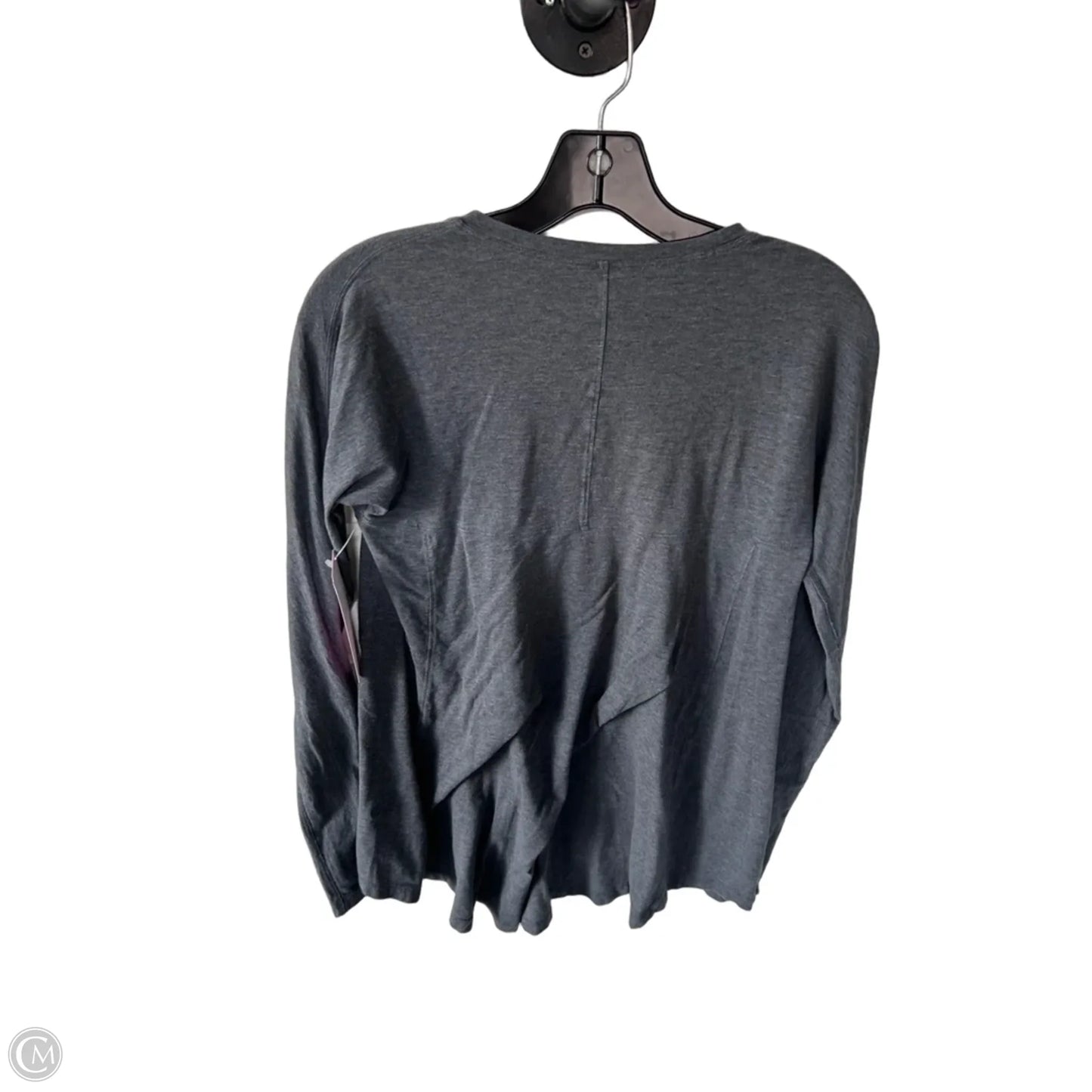Athletic Top Long Sleeve Crewneck By Lululemon In Grey, Size: M