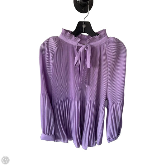 Top Long Sleeve By Chicos In Purple, Size: Xl