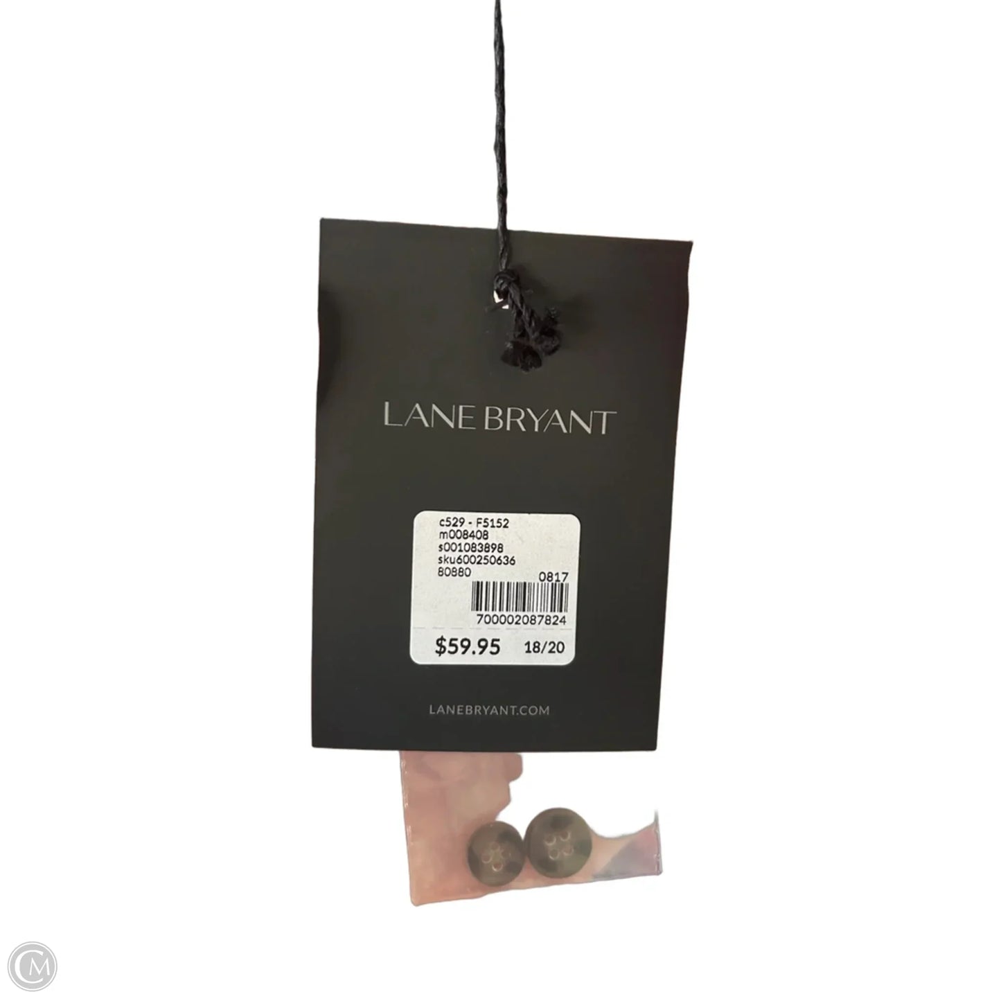Top Long Sleeve By Lane Bryant In Black & Red, Size: 1x