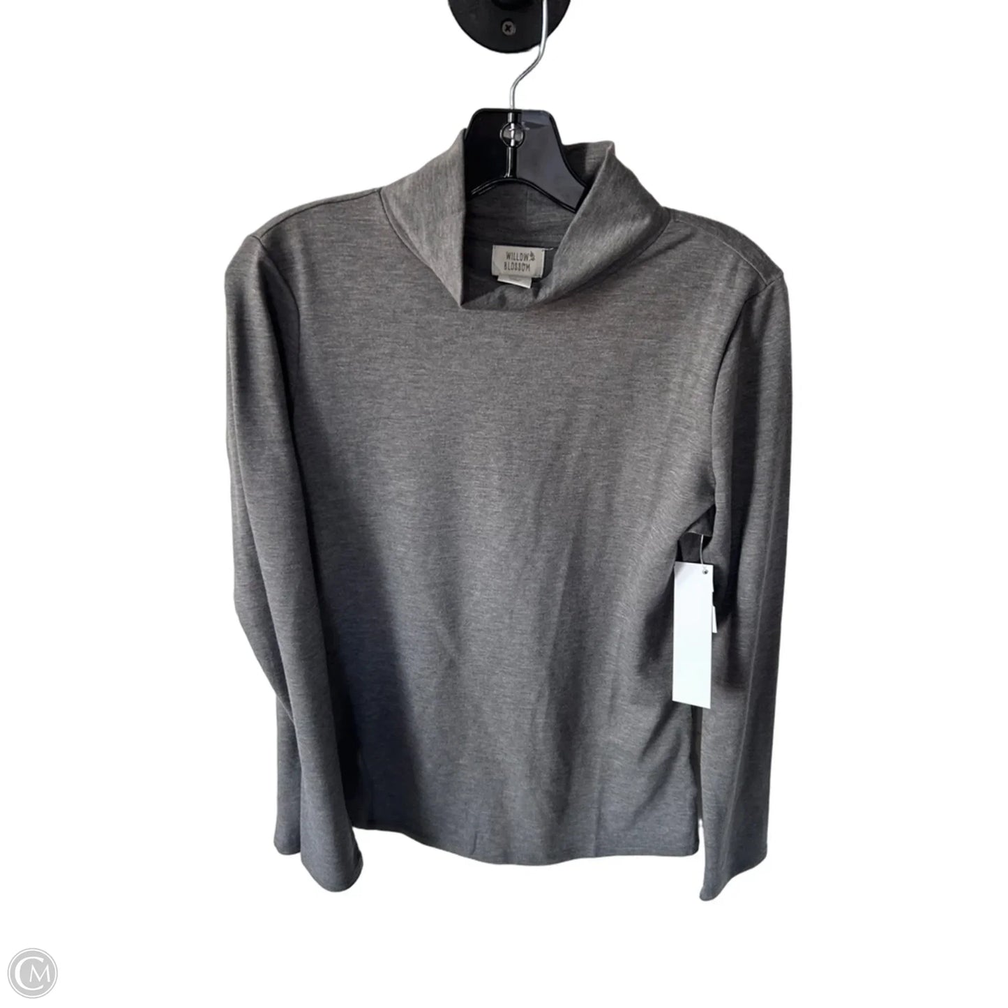 Top Long Sleeve Basic By Clothes Mentor In Grey, Size: M