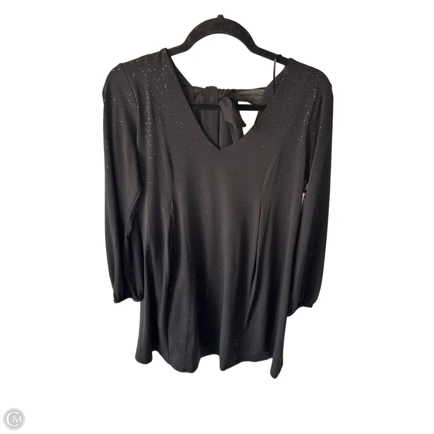 Dress Party Short By Signature By Robbie Bee In Black & Silver, Size: M