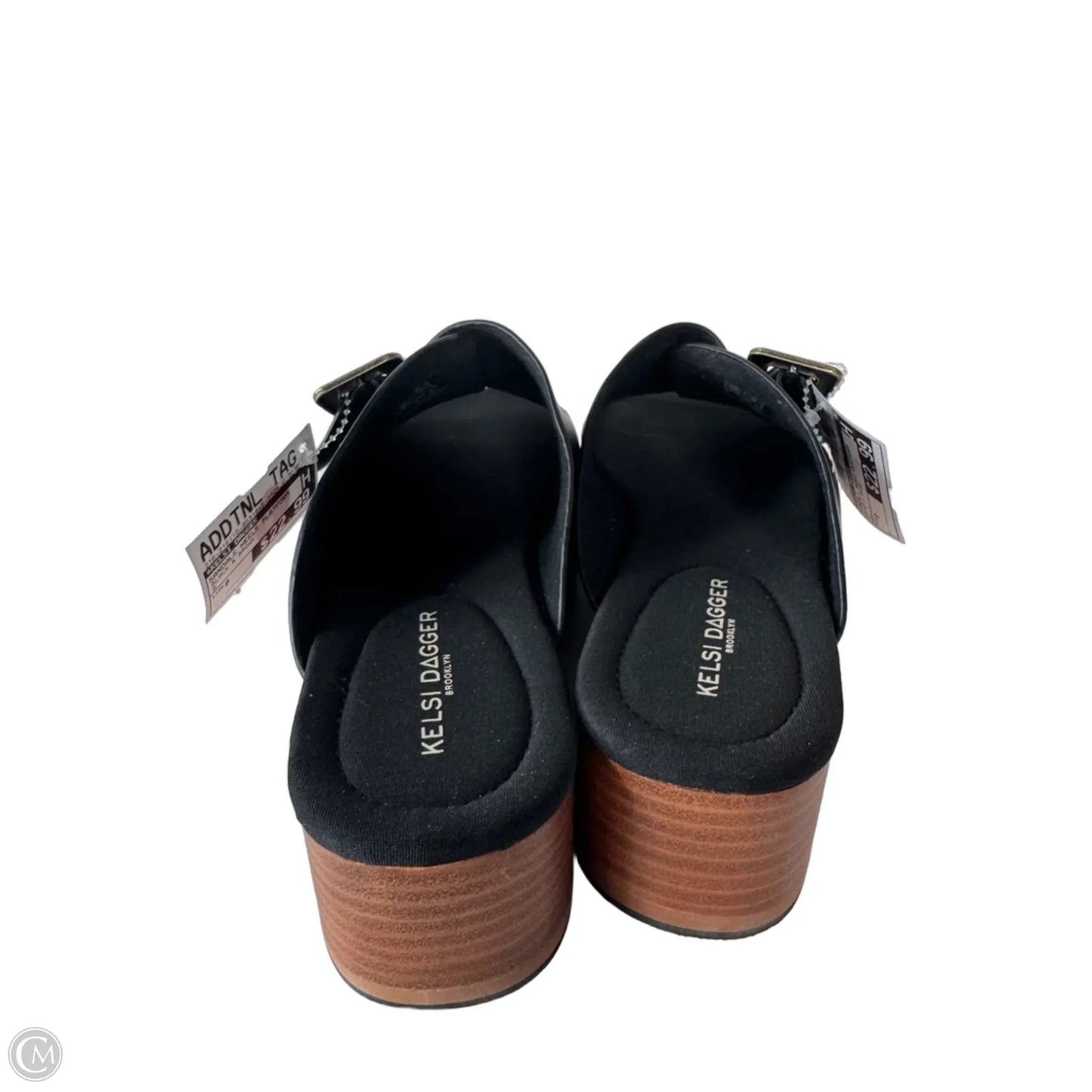 Sandals Heels Platform By Kelsi Dagger In Black & Brown, Size: 9