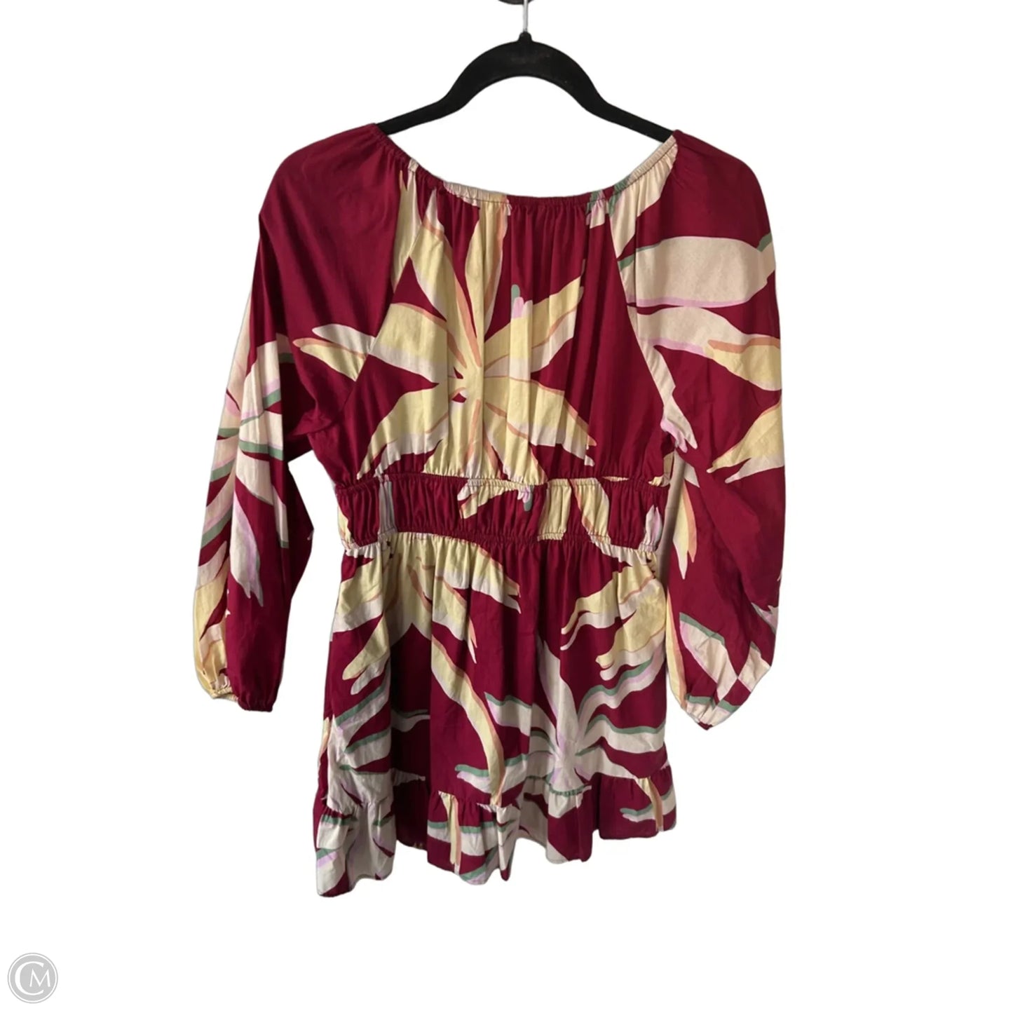 Dress Casual Midi By Rails In Red & Yellow, Size: L
