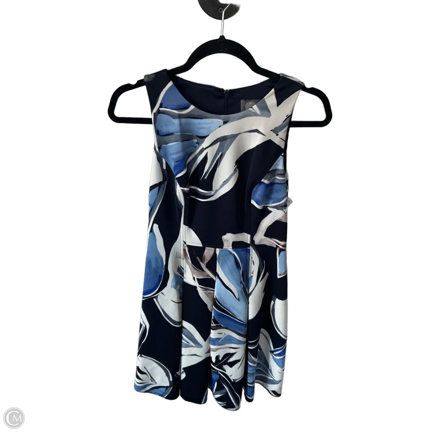 Dress Party Short By Vince Camuto In Blue & White, Size: S