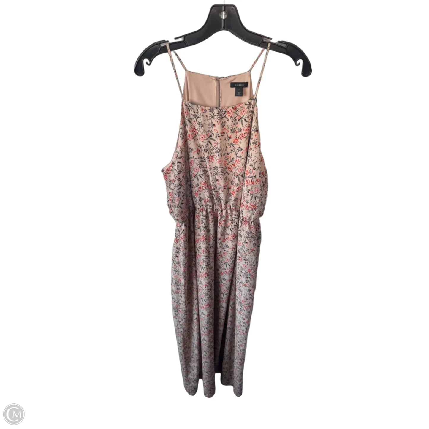 Dress Casual Maxi By Halogen In Green & Orange, Size: L
