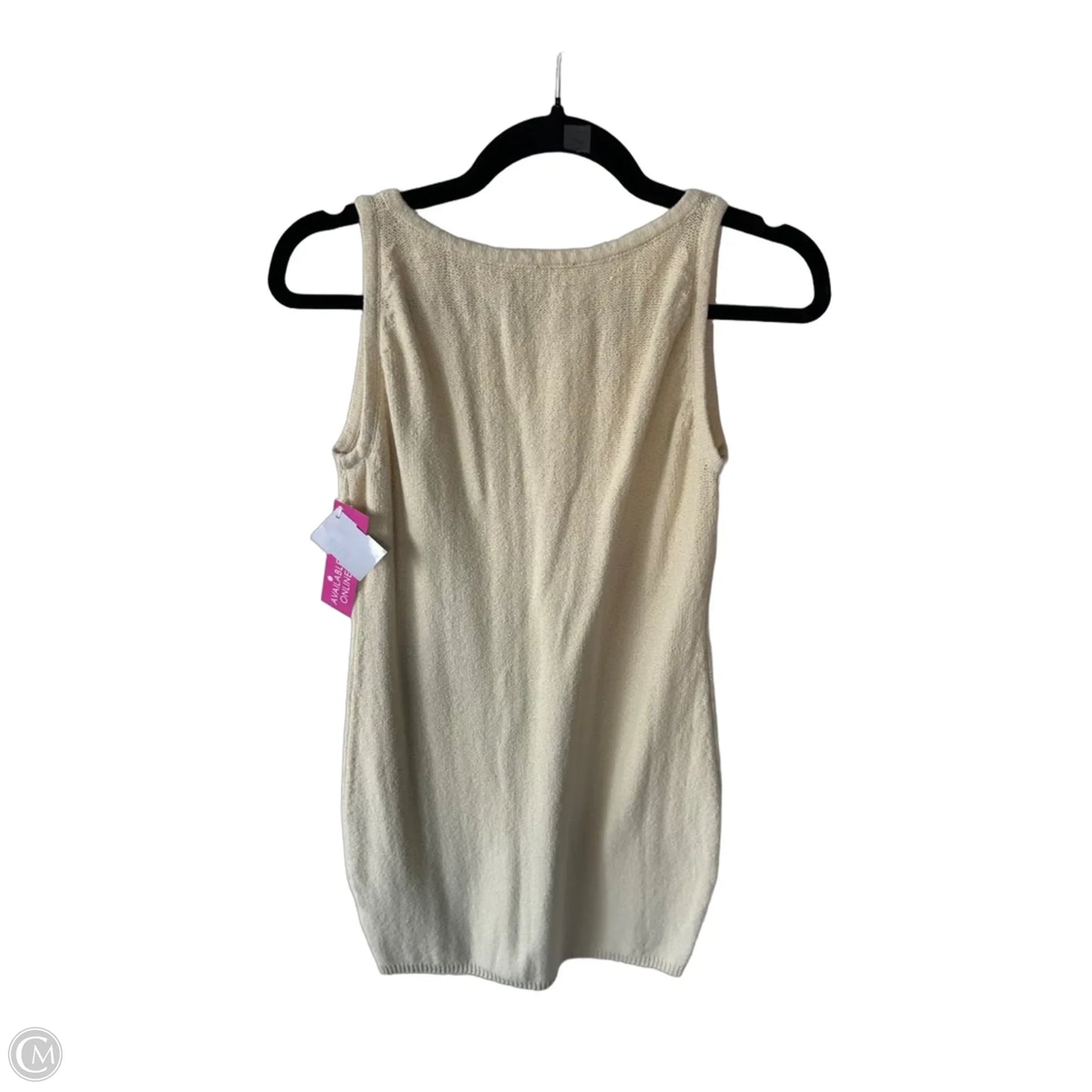 Dress Sweater By Clothes Mentor In Cream, Size: S