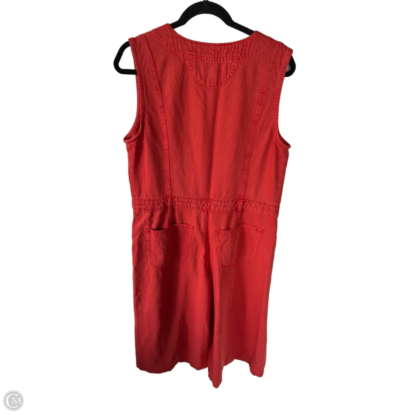 Jumpsuit By Universal Thread In Red Denim, Size: L