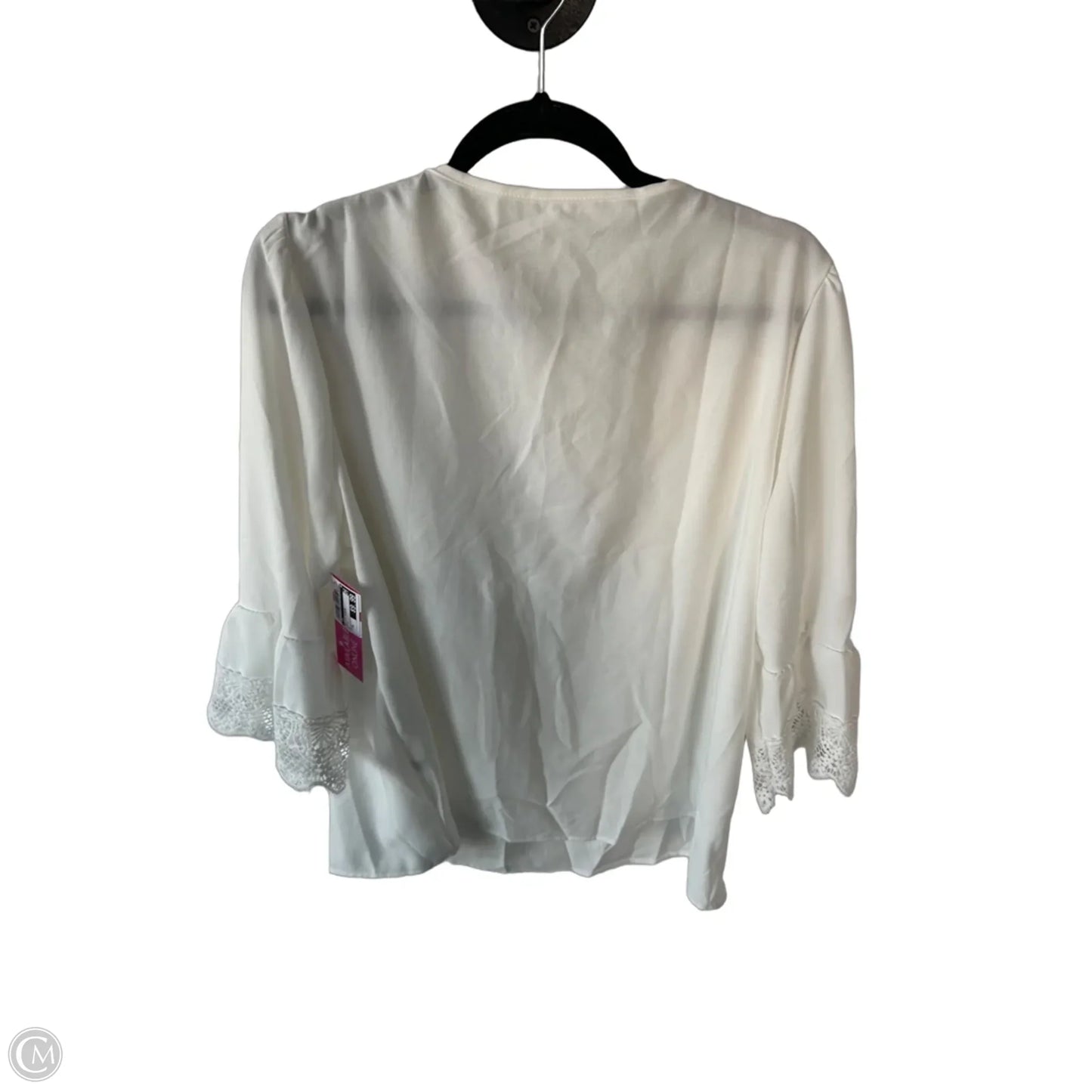 Top 3/4 Sleeve By Cme In White, Size: Xl