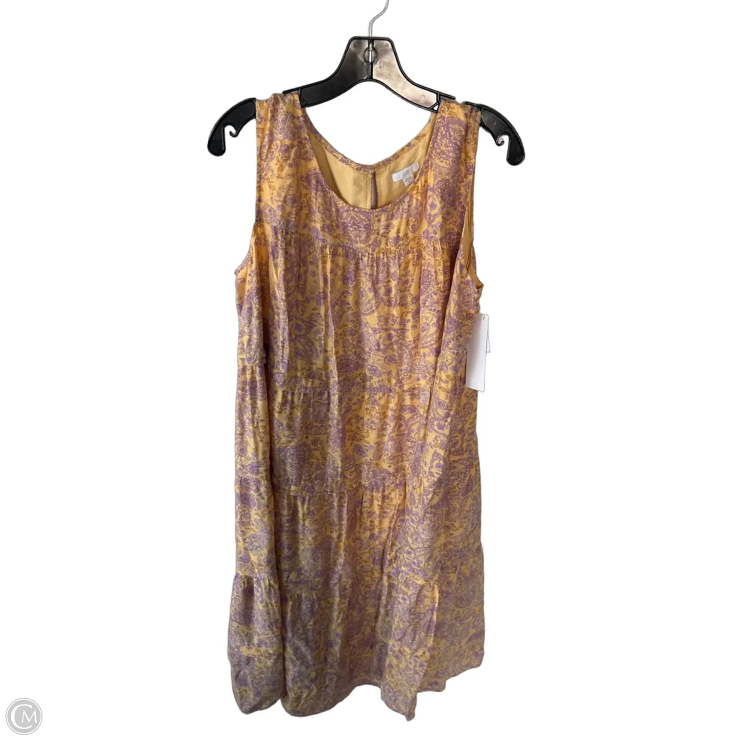 Dress Casual Maxi By J. Jill In Purple & Yellow, Size: Xl