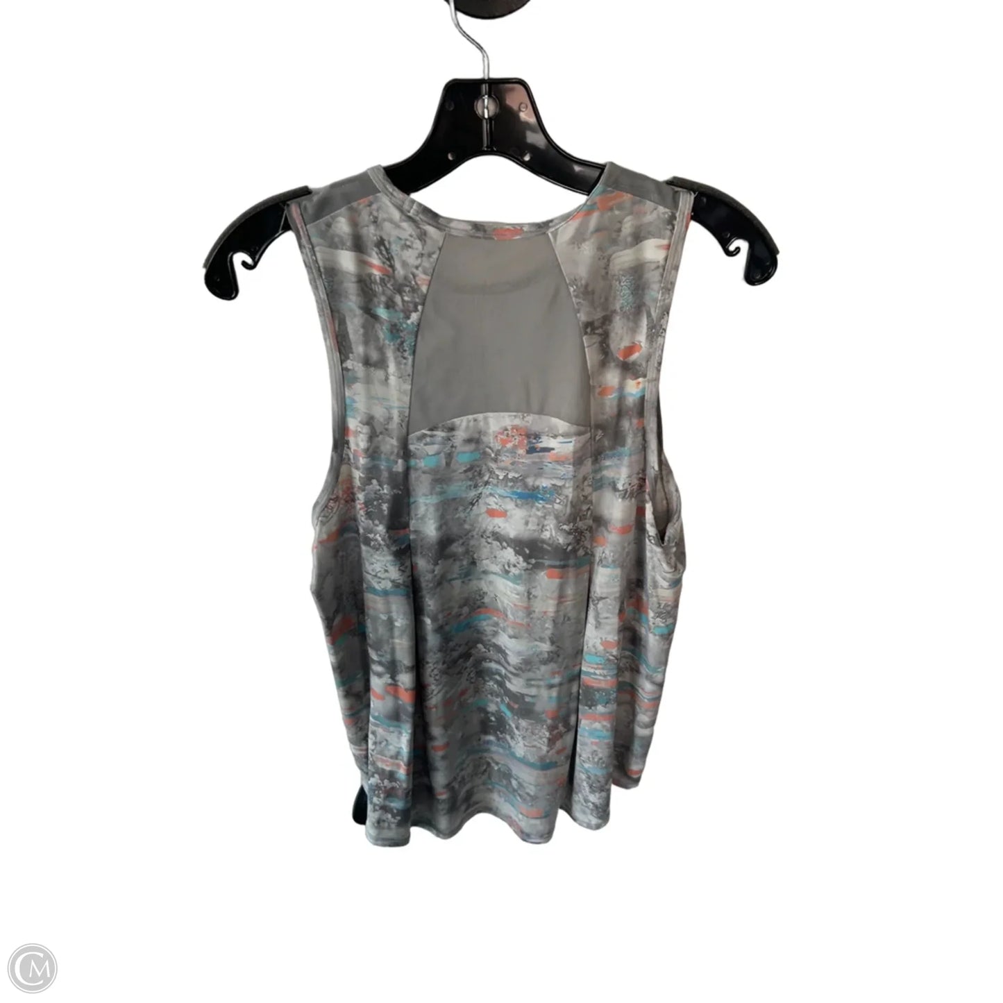 Athletic Tank Top By Lululemon In Grey & Orange, Size: M