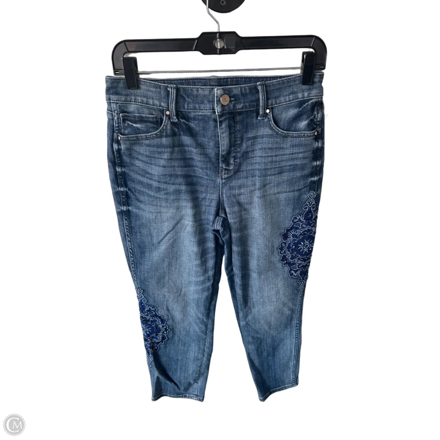 Jeans Cropped By White House Black Market In Blue Denim, Size: 6p